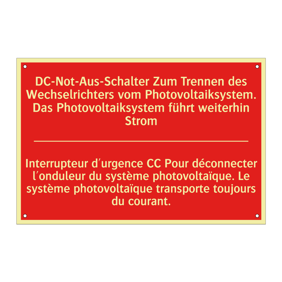 DC-Not-Aus-Schalter Zum Trennen /.../ - Interrupteur d'urgence CC Pour /.../