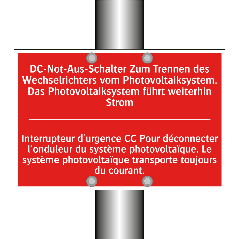 DC-Not-Aus-Schalter Zum Trennen /.../ - Interrupteur d'urgence CC Pour /.../