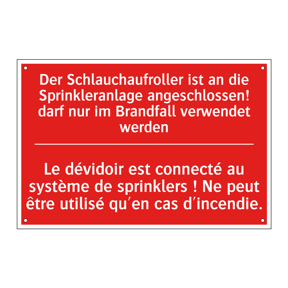 Der Schlauchaufroller ist an die /.../ - Le dévidoir est connecté au système /.../