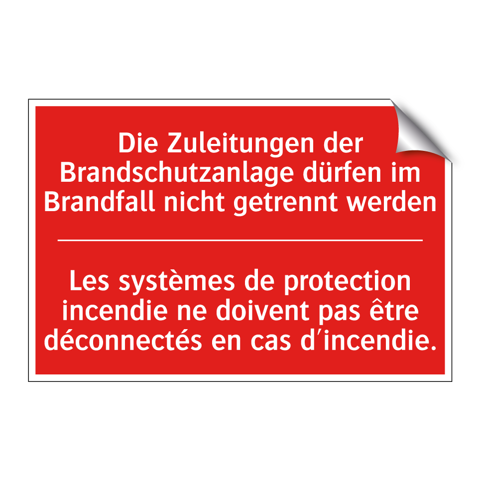 Die Zuleitungen der Brandschutzanlage /.../ - Les systèmes de protection incendie /.../
