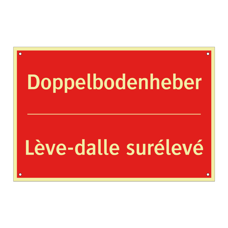 Doppelbodenheber - Lève-dalle surélevé