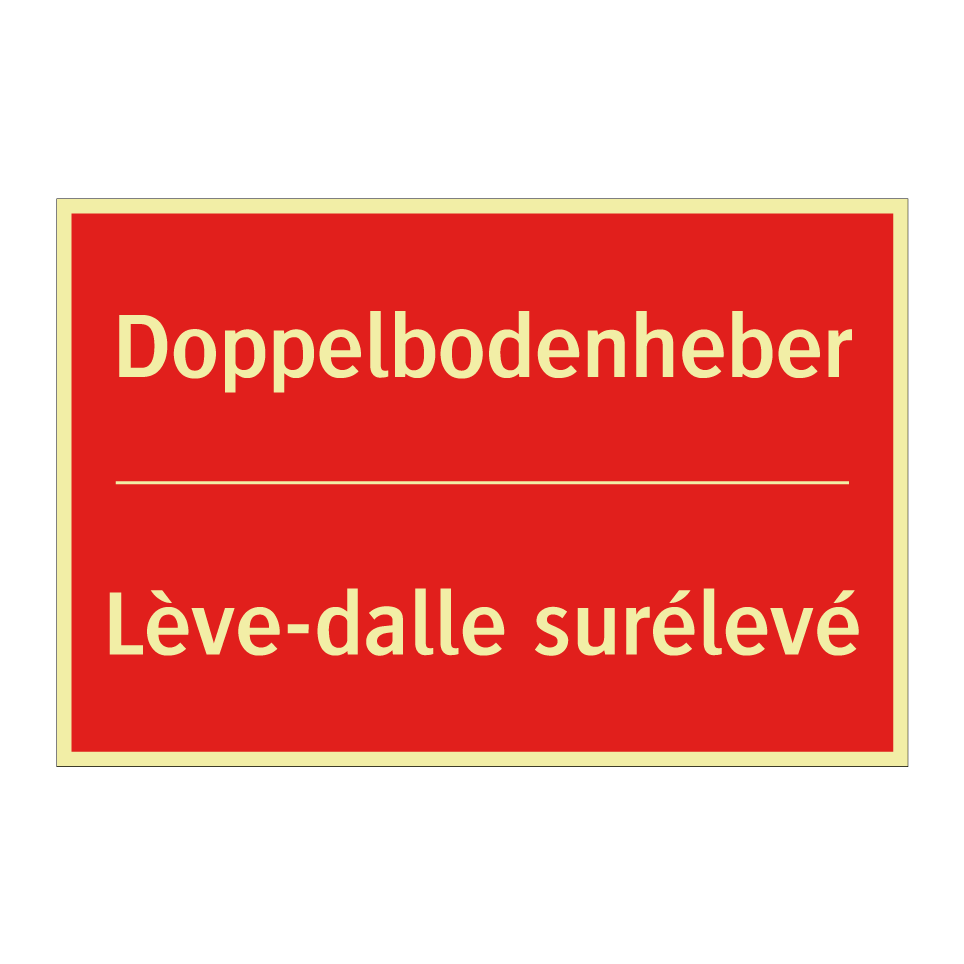 Doppelbodenheber - Lève-dalle surélevé