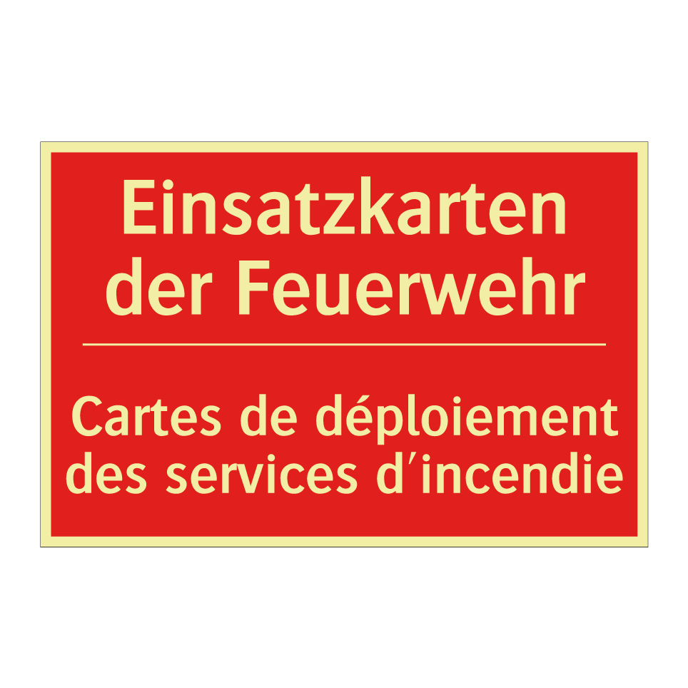 Einsatzkarten der Feuerwehr - Cartes de déploiement des services /.../