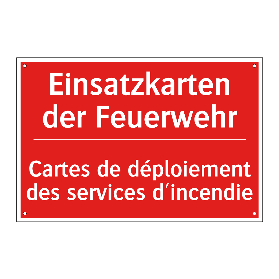 Einsatzkarten der Feuerwehr - Cartes de déploiement des services /.../