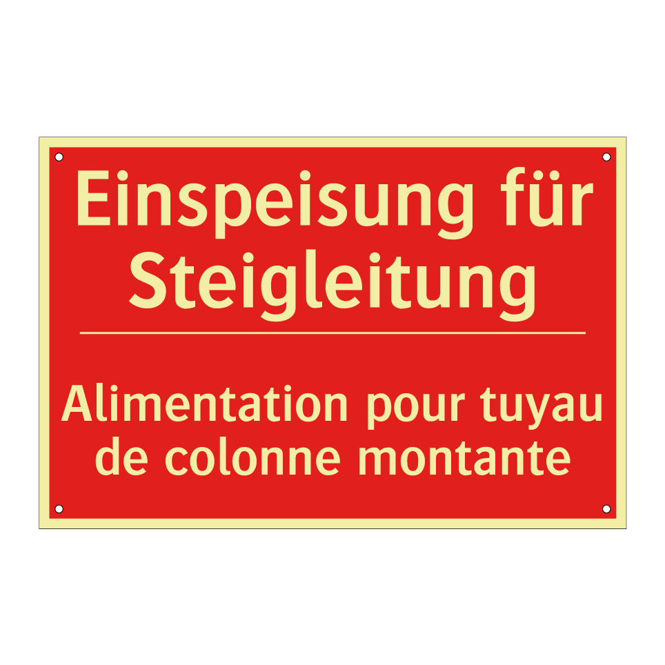 Einspeisung für Steigleitung - Alimentation pour tuyau de colonne /.../
