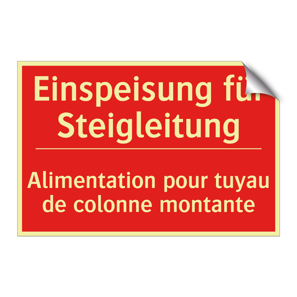 Einspeisung für Steigleitung - Alimentation pour tuyau de colonne /.../