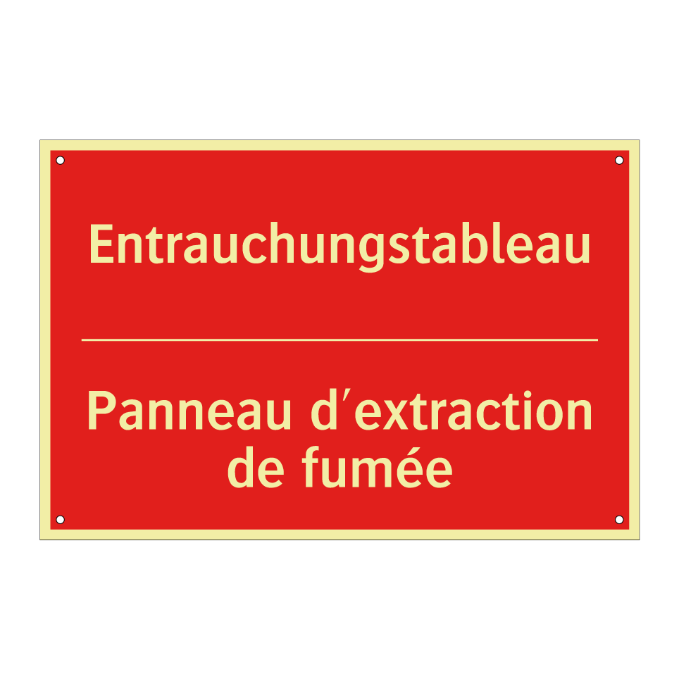 Entrauchungstableau - Panneau d'extraction de fumée