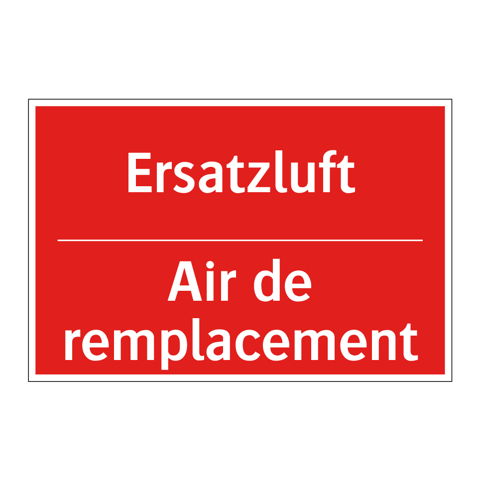 Ersatzluft - Air de remplacement