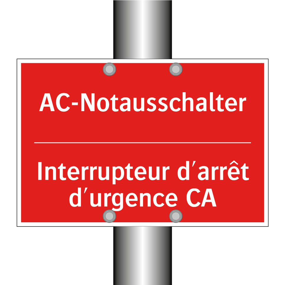 AC-Notausschalter - Interrupteur d'arrêt d'urgence /.../