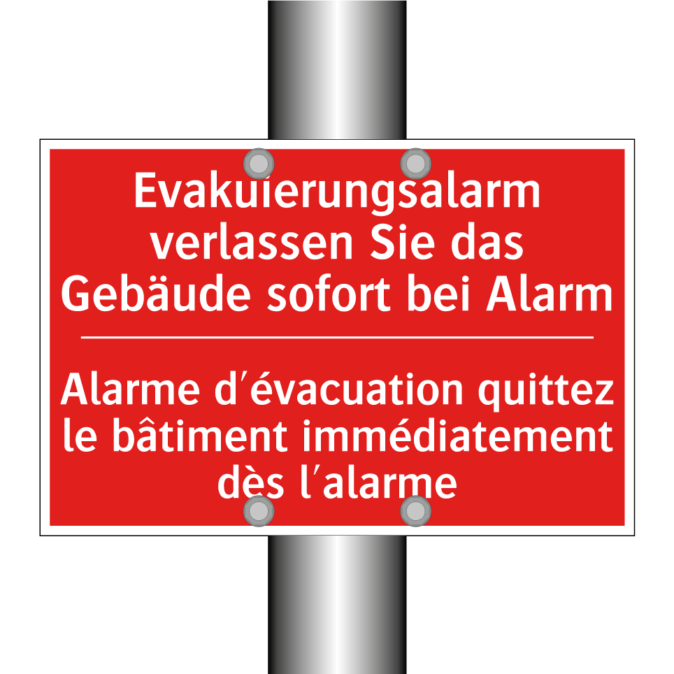 Evakuierungsalarm verlassen Sie /.../ - Alarme d'évacuation quittez le /.../