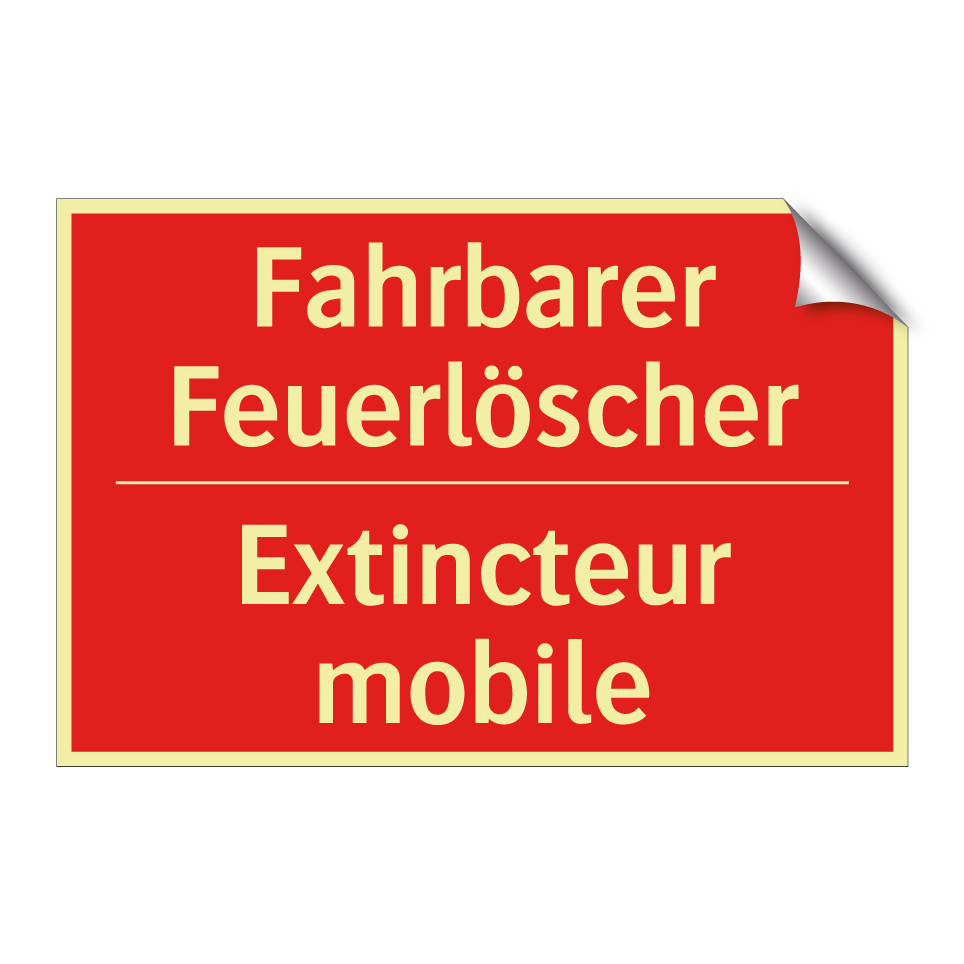 Fahrbarer Feuerlöscher - Extincteur mobile