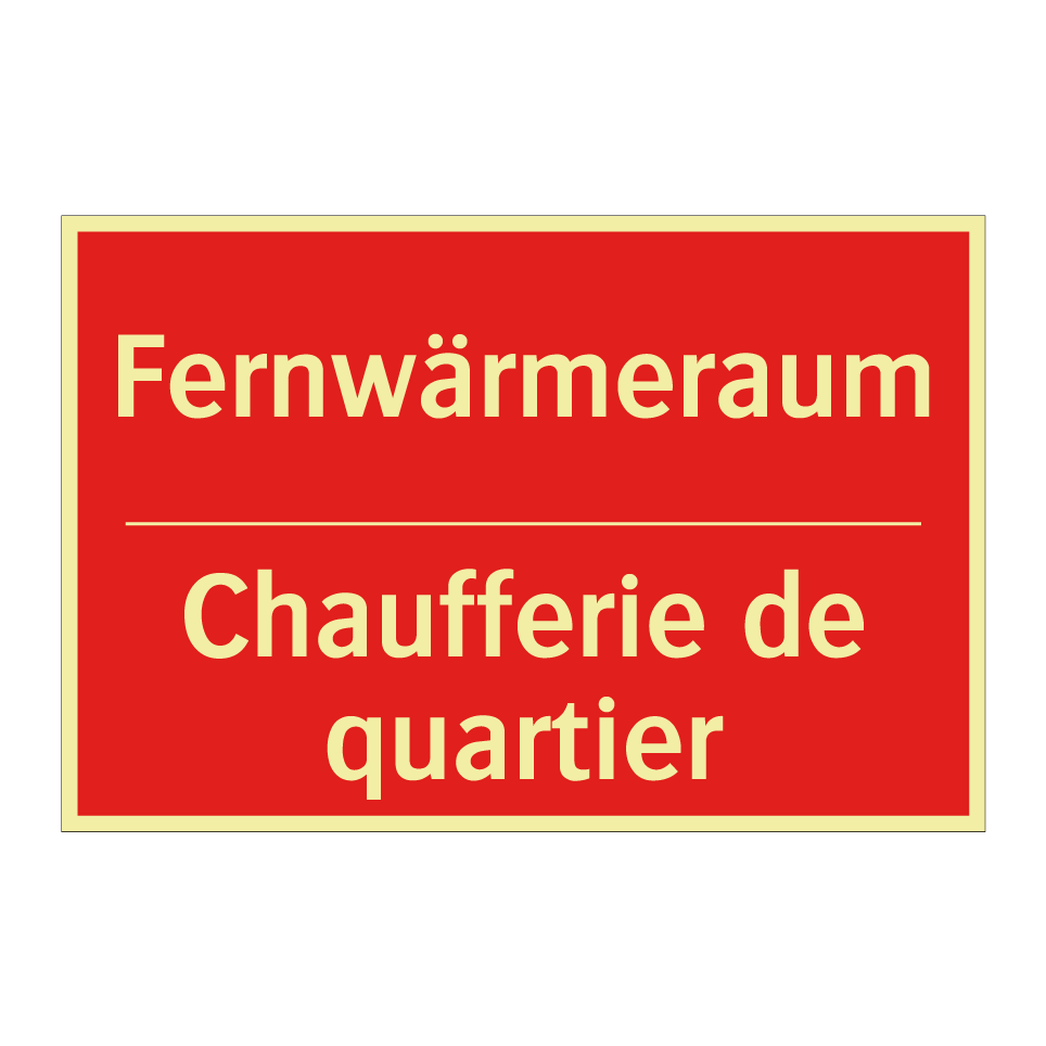 Fernwärmeraum - Chaufferie de quartier