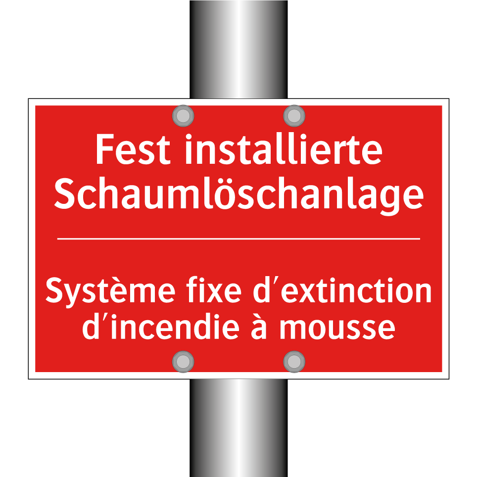 Fest installierte Schaumlöschanlage /.../ - Système fixe d'extinction d'incendie /.../
