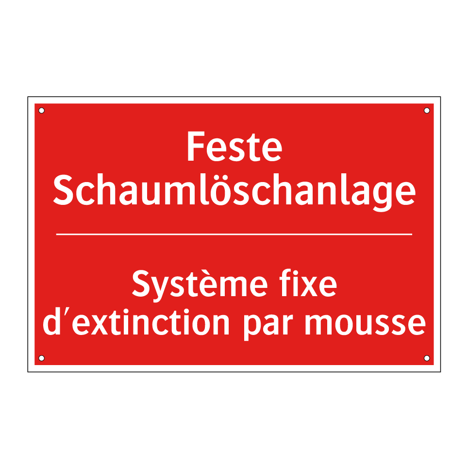 Feste Schaumlöschanlage - Système fixe d'extinction par /.../