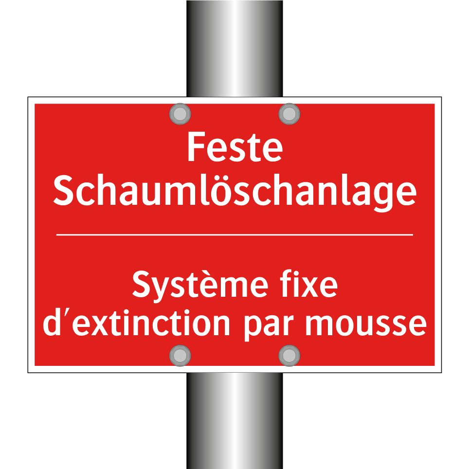 Feste Schaumlöschanlage - Système fixe d'extinction par /.../