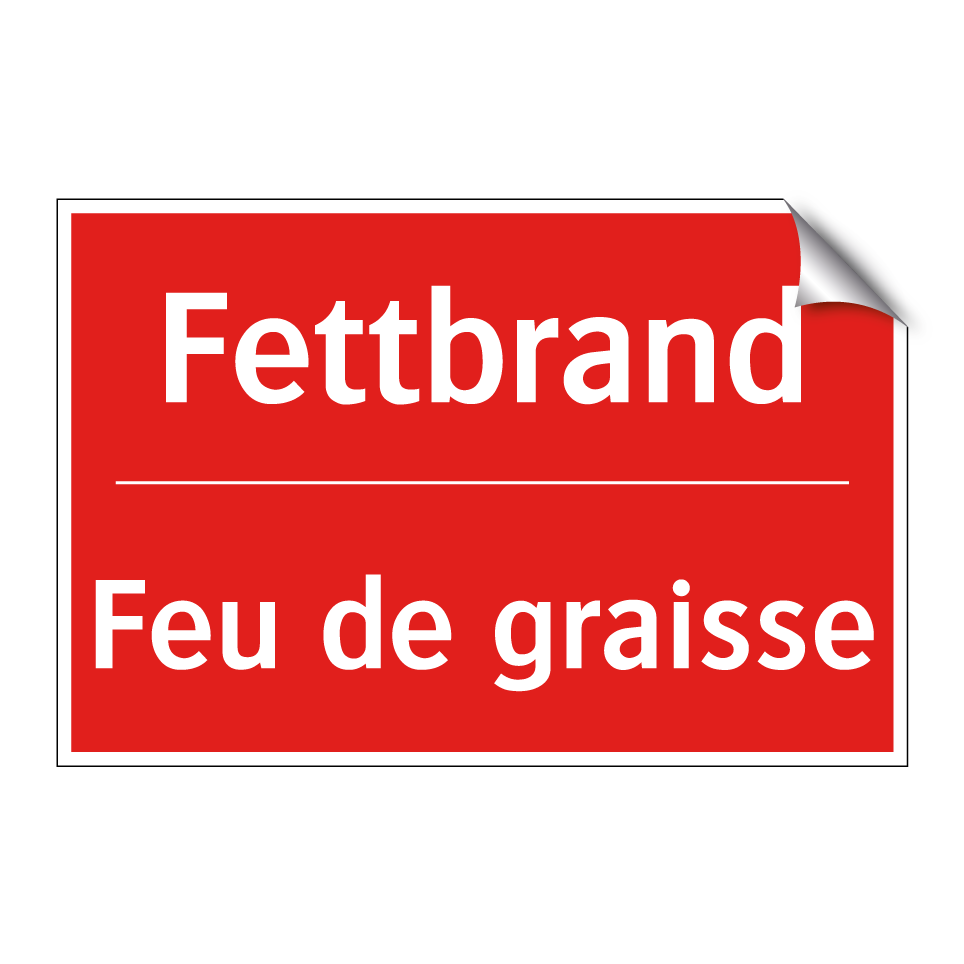 Fettbrand - Feu de graisse
