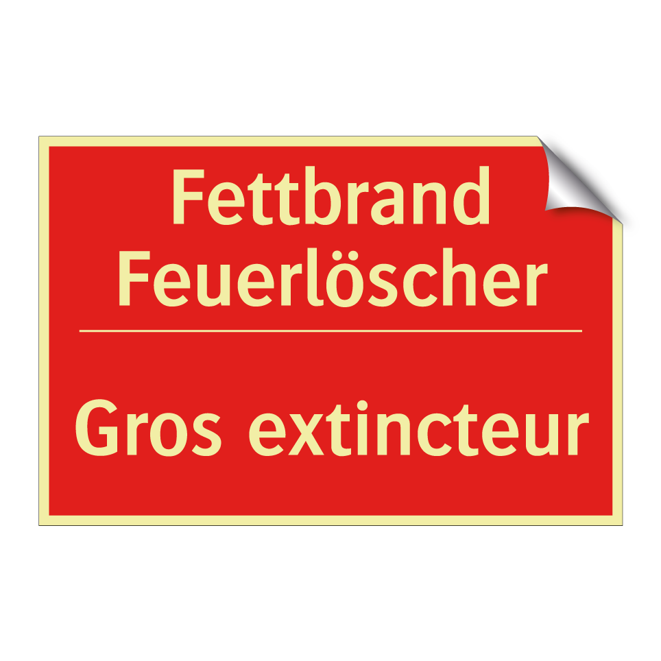 Fettbrand Feuerlöscher - Gros extincteur