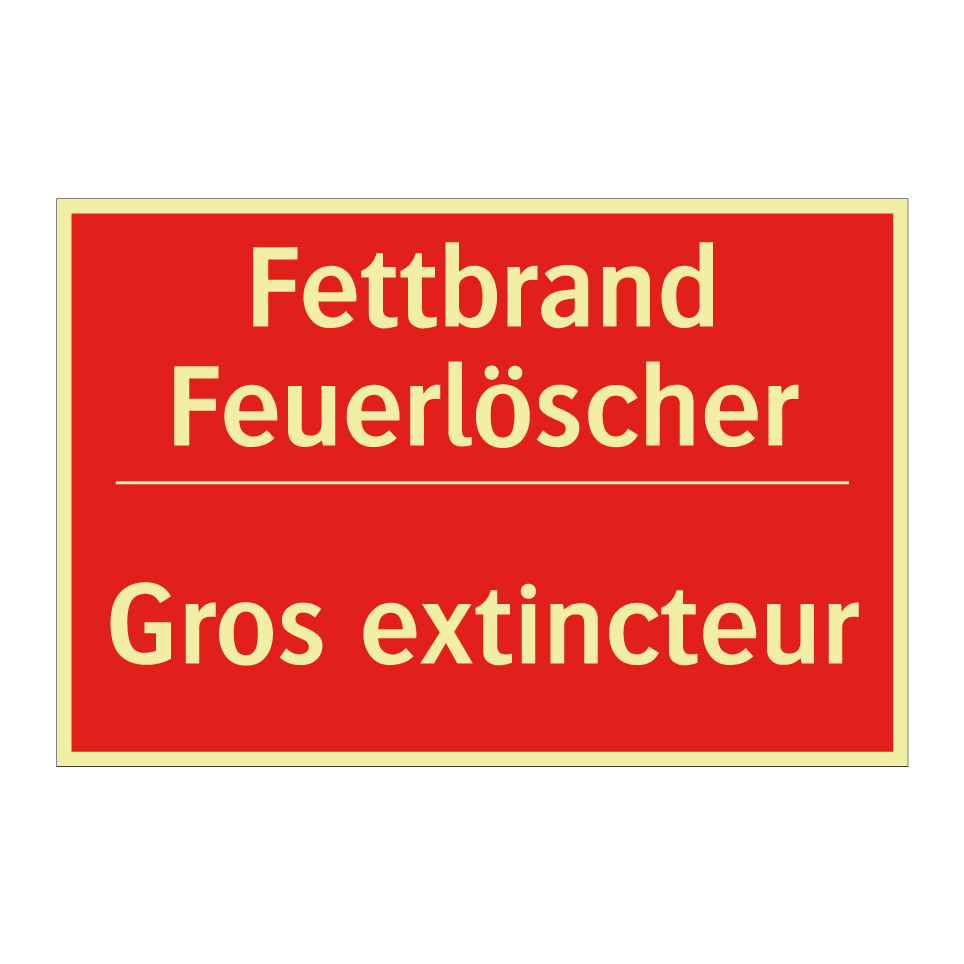 Fettbrand Feuerlöscher - Gros extincteur