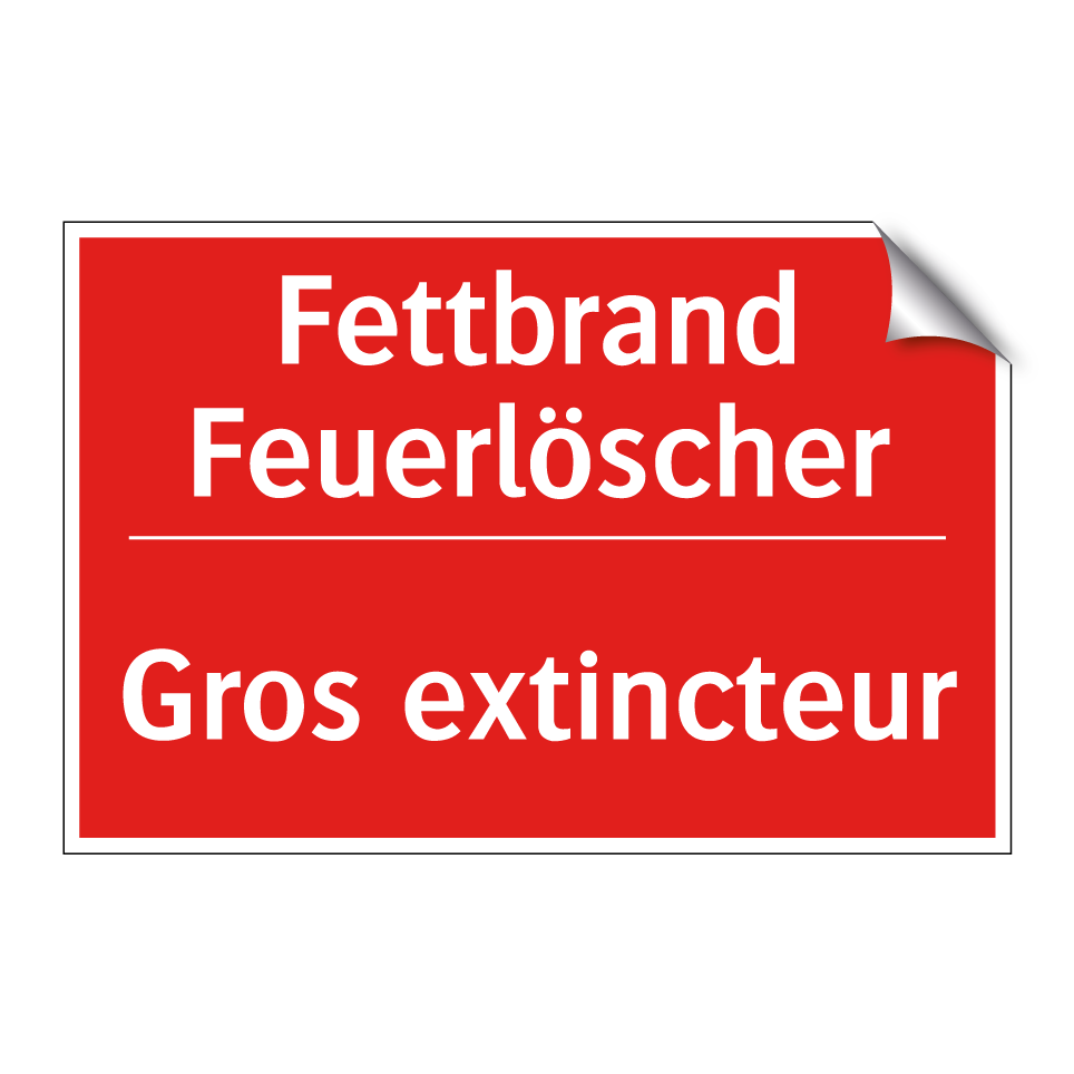 Fettbrand Feuerlöscher - Gros extincteur
