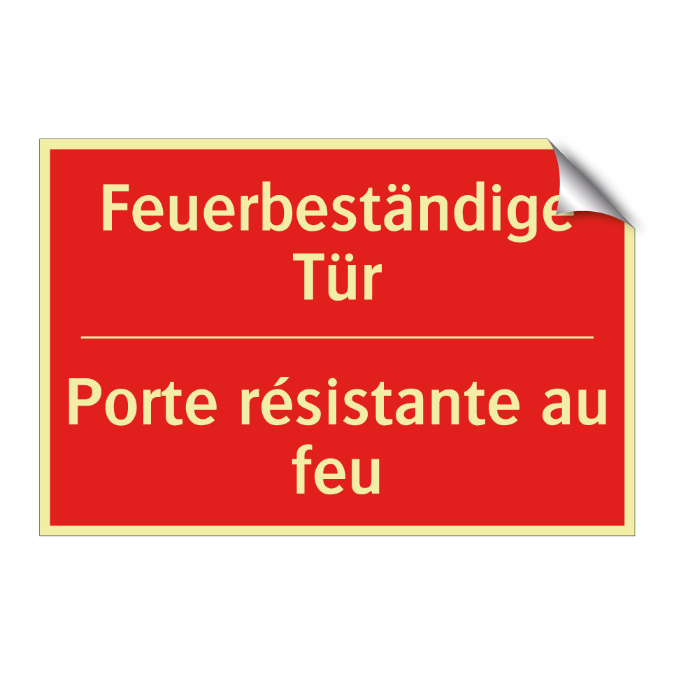 Feuerbeständige Tür - Porte résistante au feu