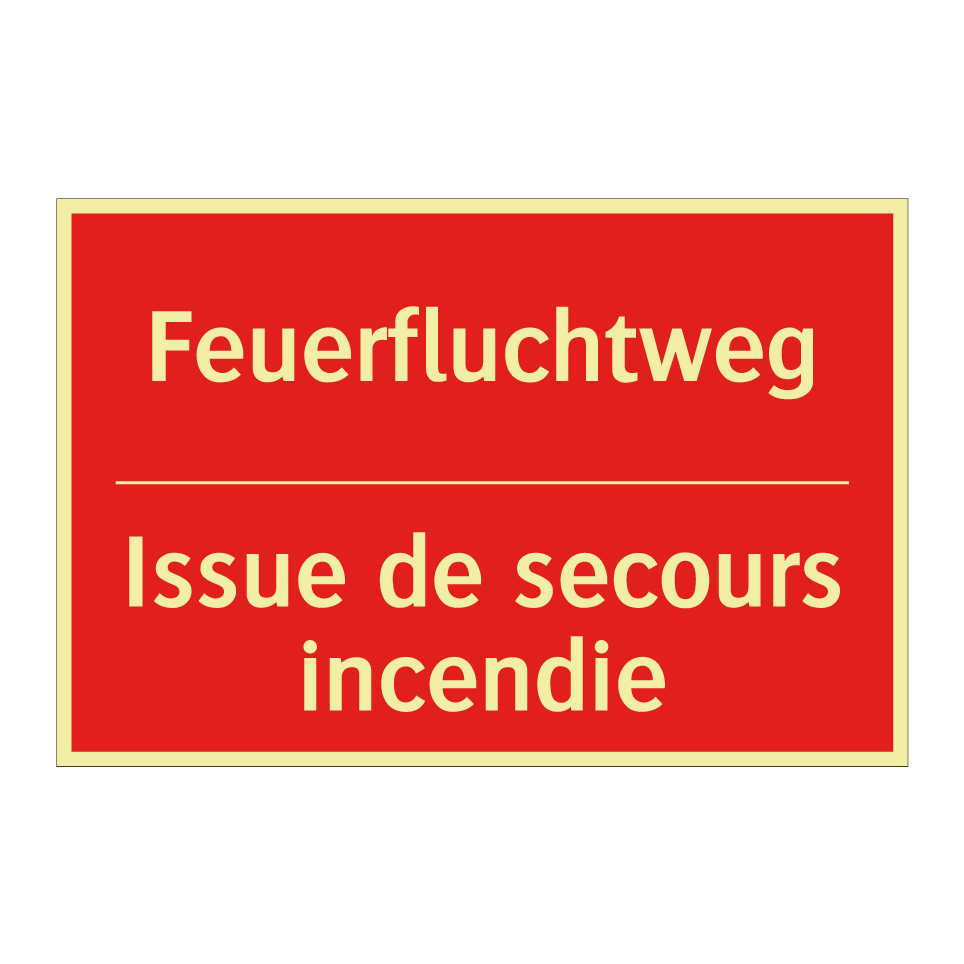 Feuerfluchtweg - Issue de secours incendie