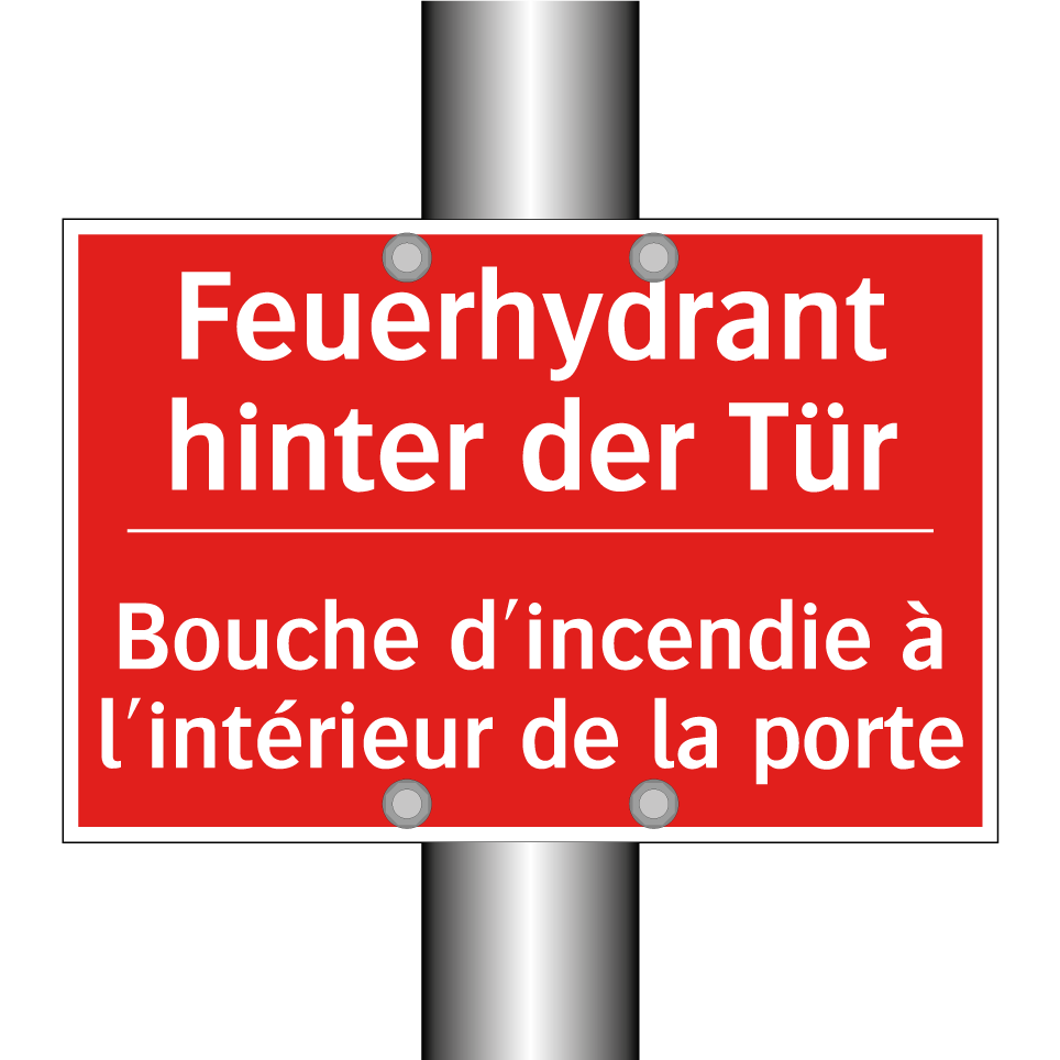 Feuerhydrant hinter der Tür - Bouche d'incendie à l'intérieur /.../