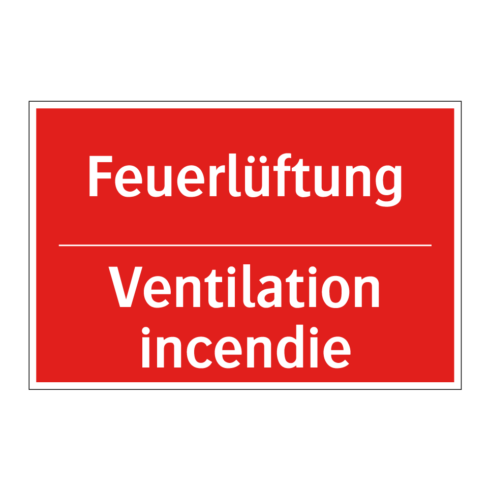 Feuerlüftung - Ventilation incendie