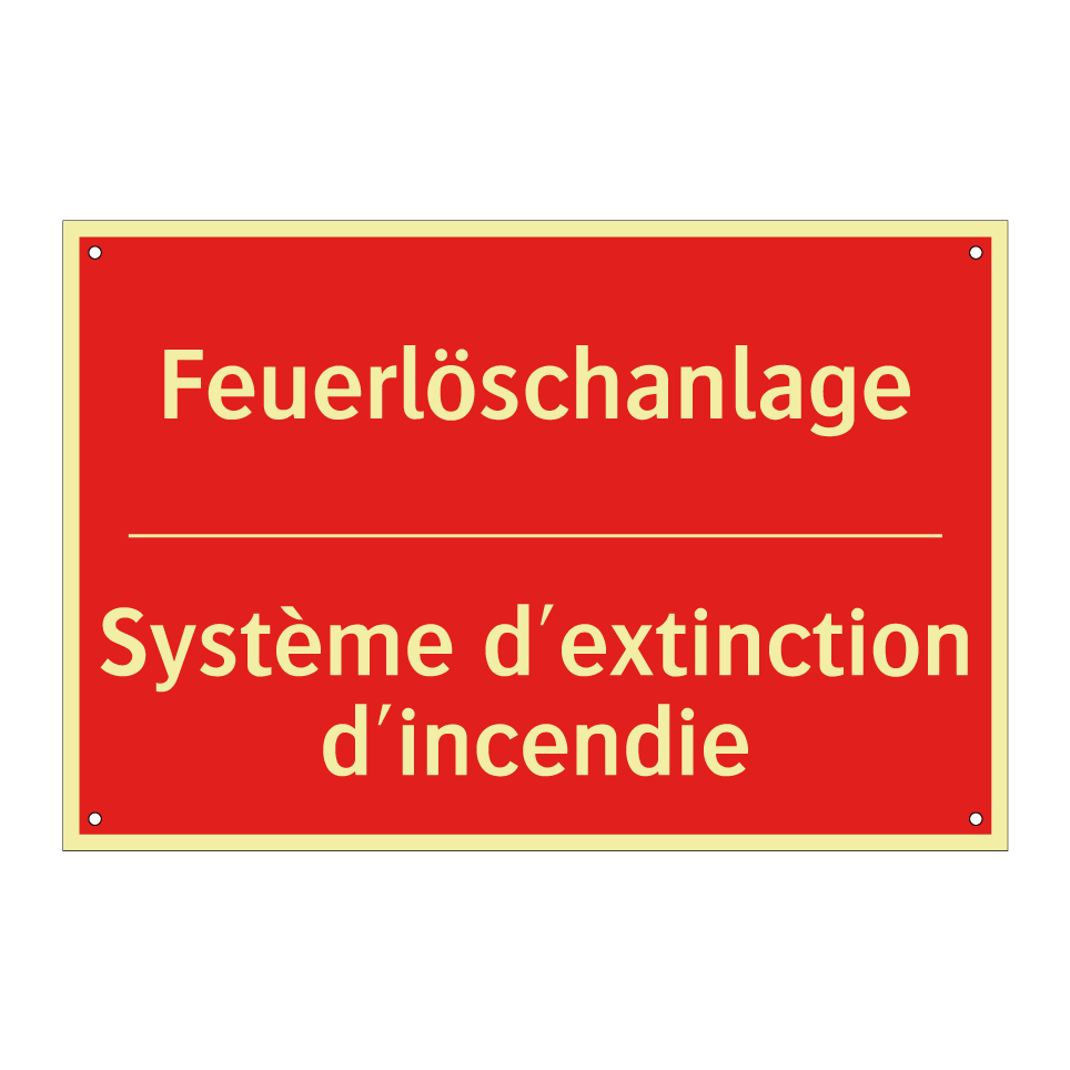 Feuerlöschanlage - Système d'extinction d'incendie /.../