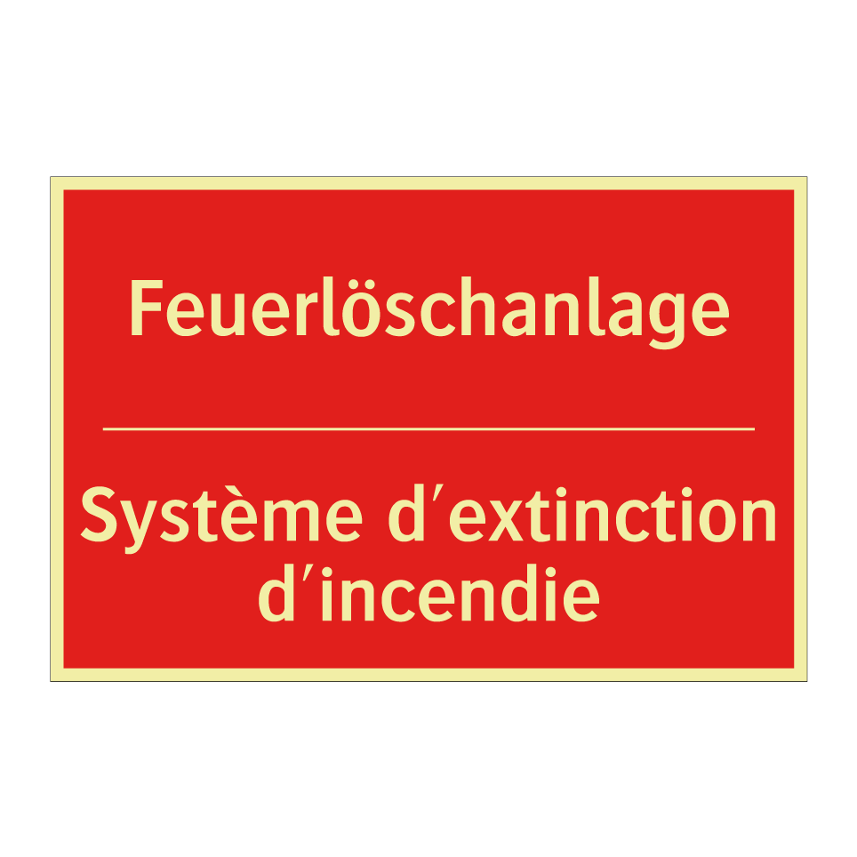 Feuerlöschanlage - Système d'extinction d'incendie /.../