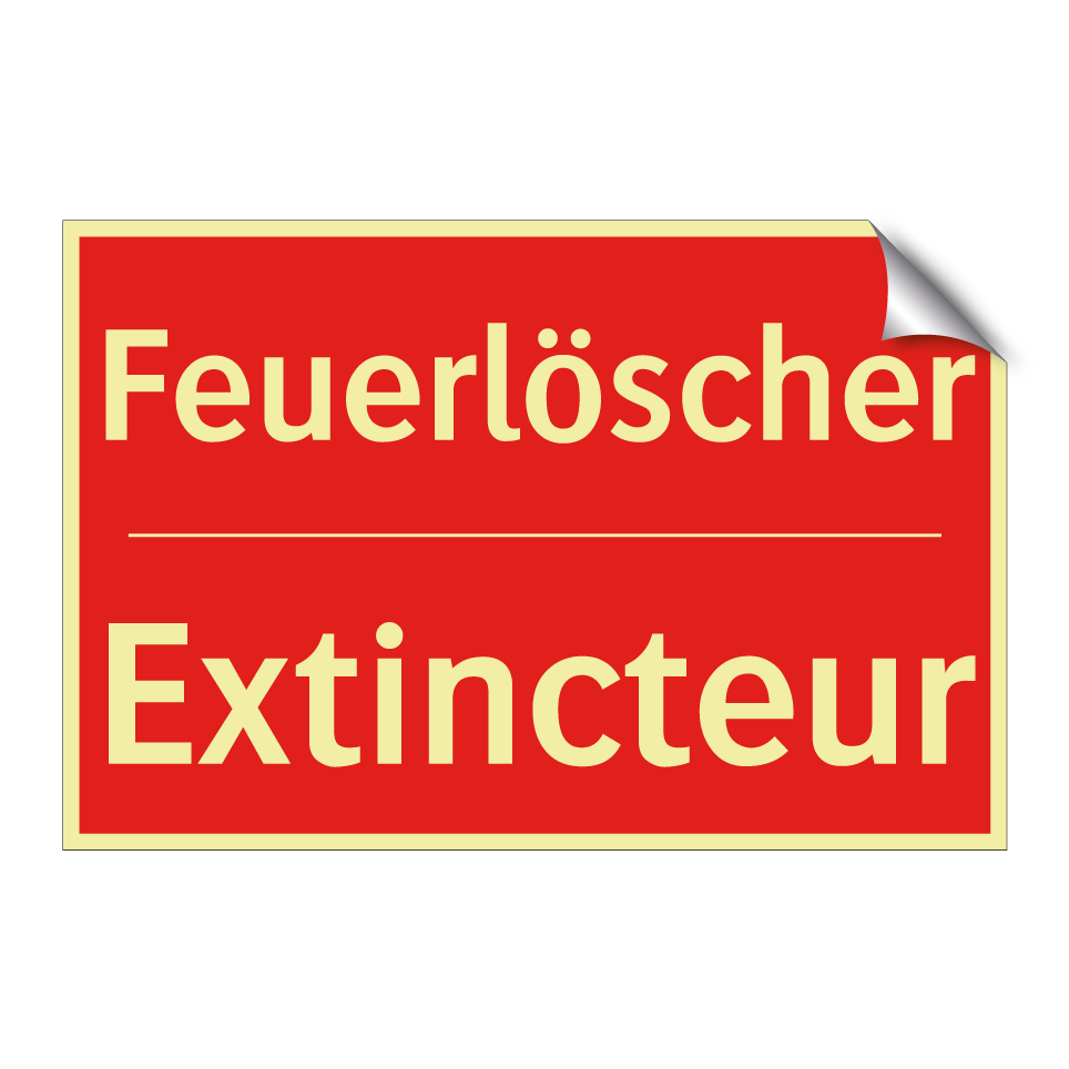 Feuerlöscher - Extincteur
