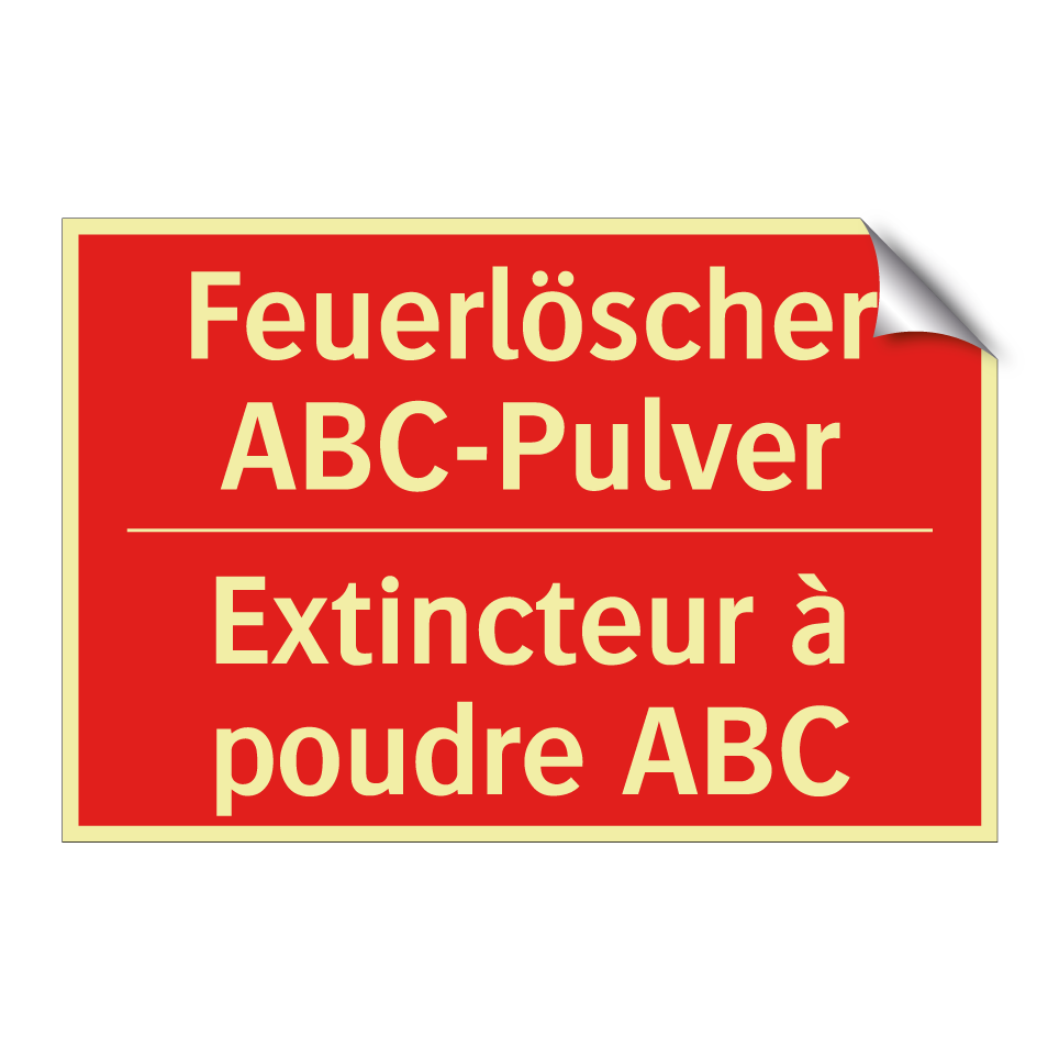 Feuerlöscher ABC-Pulver - Extincteur à poudre ABC