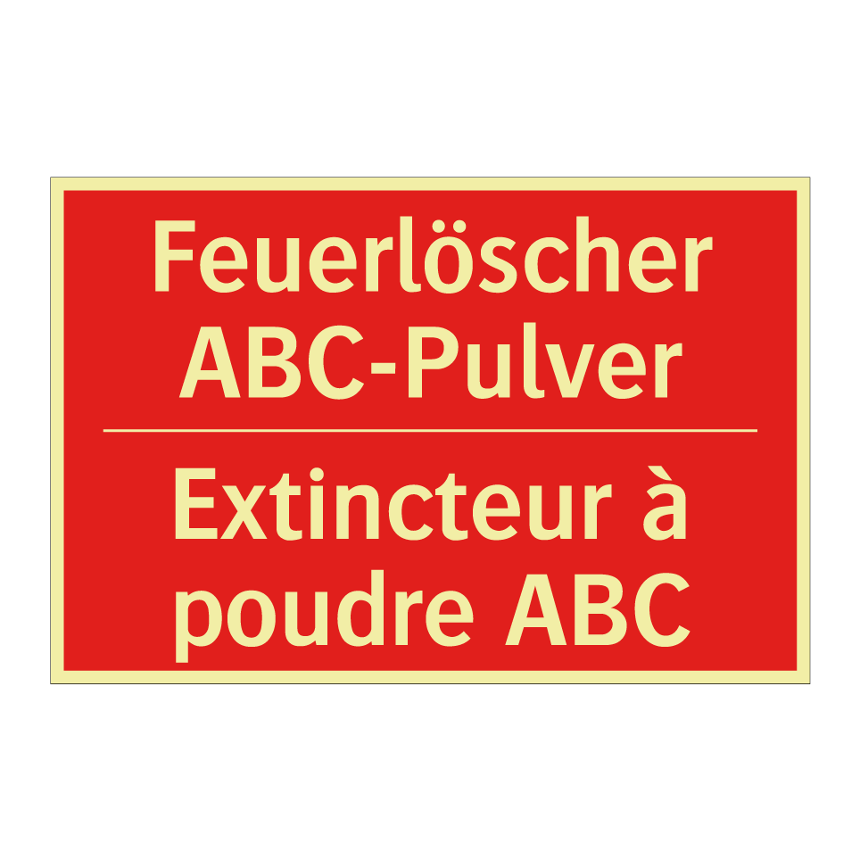 Feuerlöscher ABC-Pulver - Extincteur à poudre ABC
