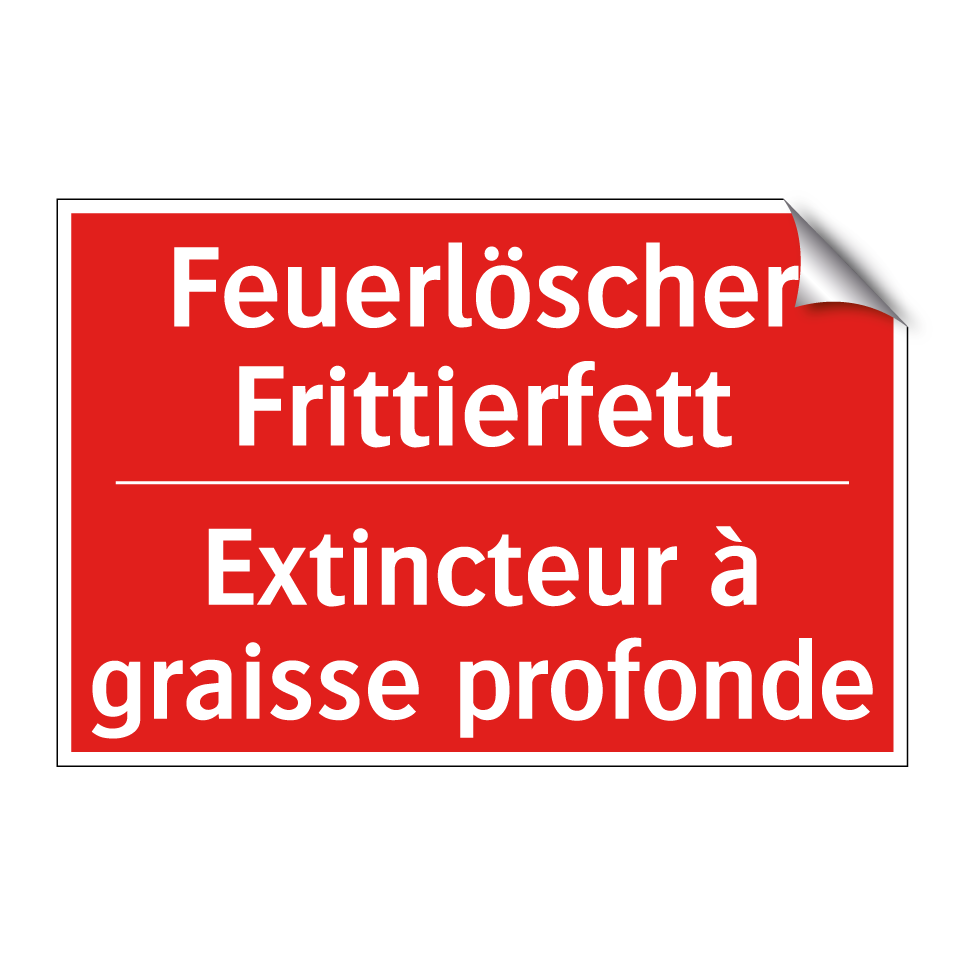 Feuerlöscher Frittierfett - Extincteur à graisse profonde