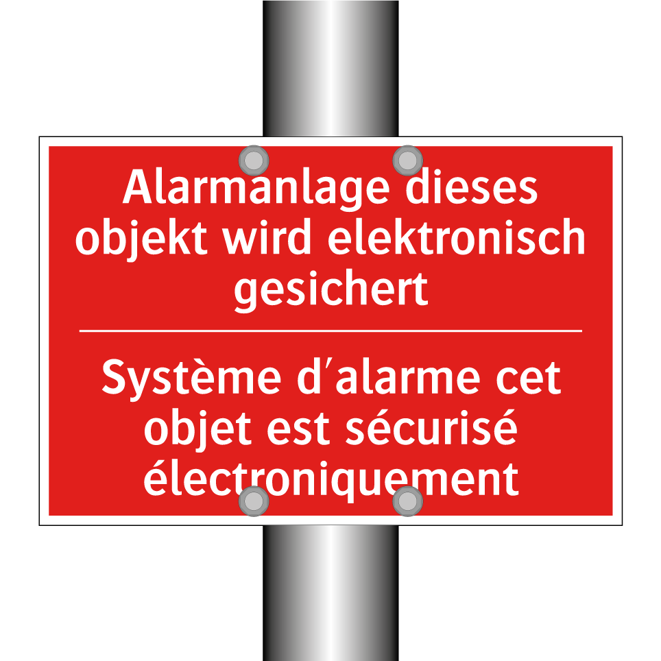 Alarmanlage dieses objekt wird /.../ - Système d'alarme cet objet est /.../