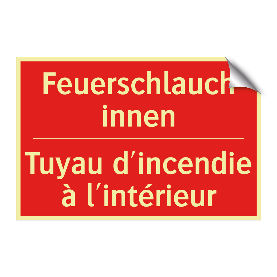 Feuerschlauch innen - Tuyau d'incendie à l'intérieur