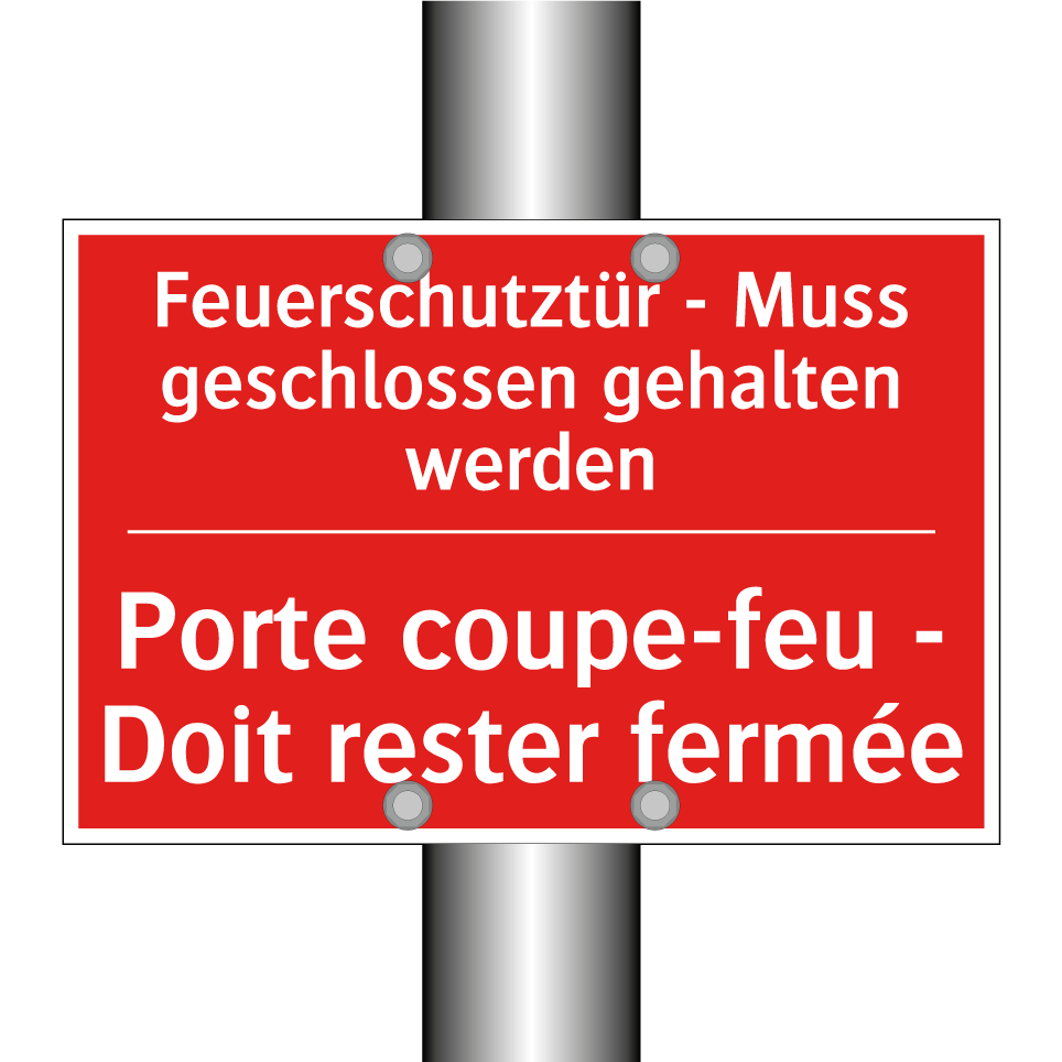 Feuerschutztür - Muss geschlossen /.../ - Porte coupe-feu - Doit rester /.../