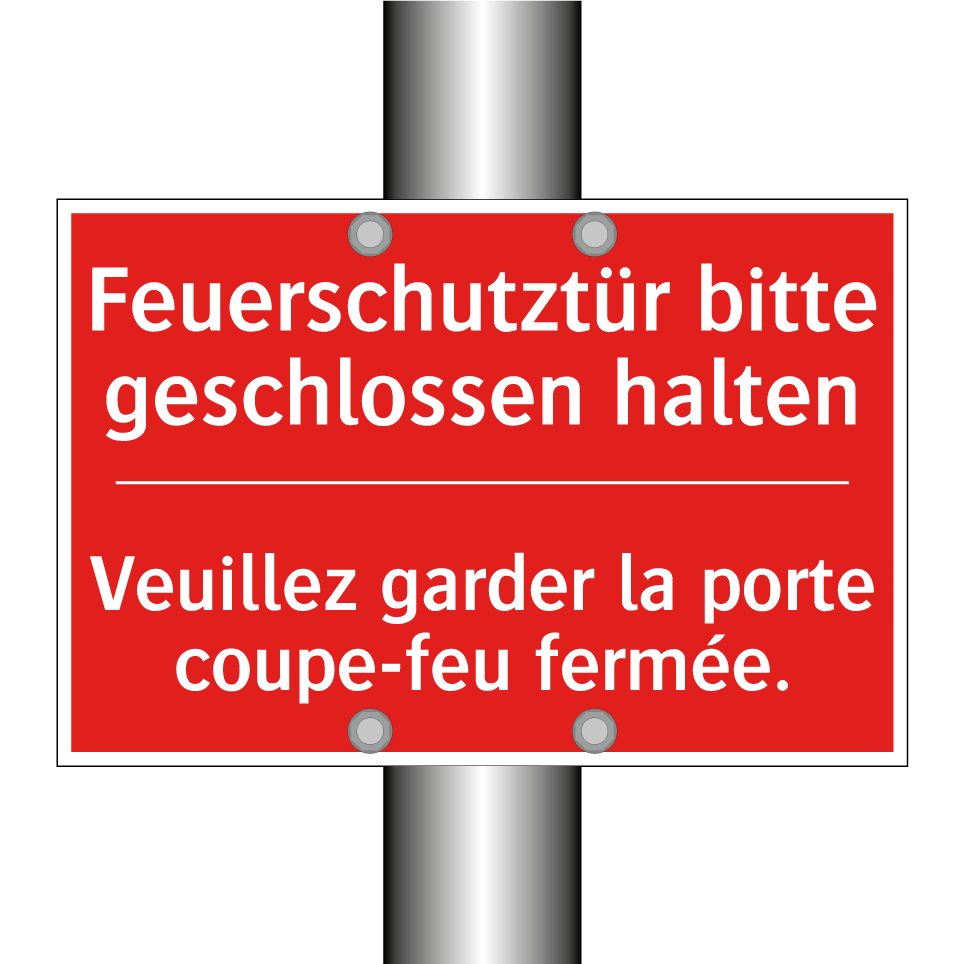Feuerschutztür bitte geschlossen /.../ - Veuillez garder la porte coupe-feu /.../