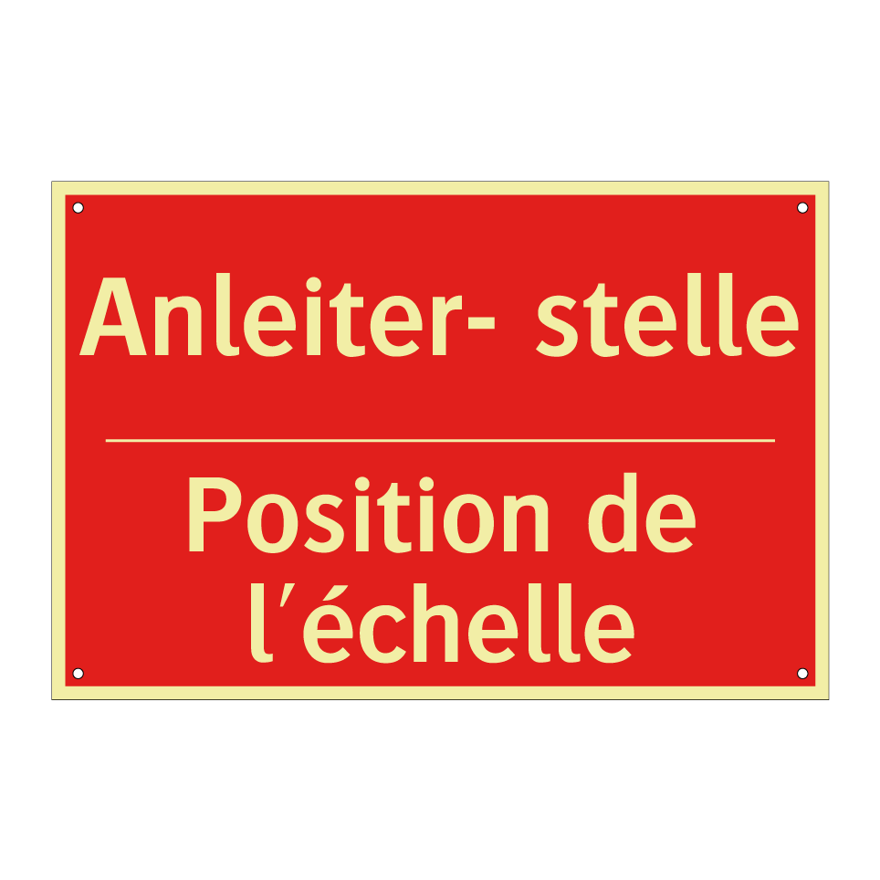 Anleiter- stelle - Position de l'échelle