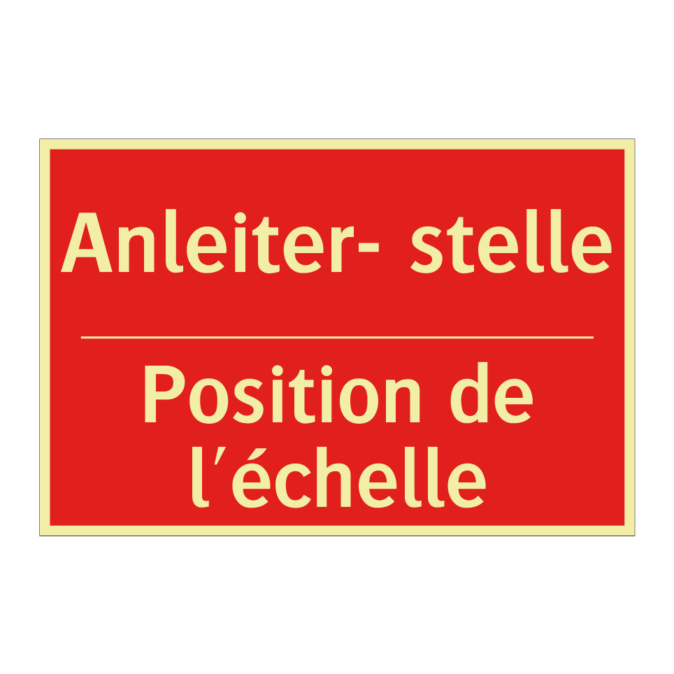 Anleiter- stelle - Position de l'échelle
