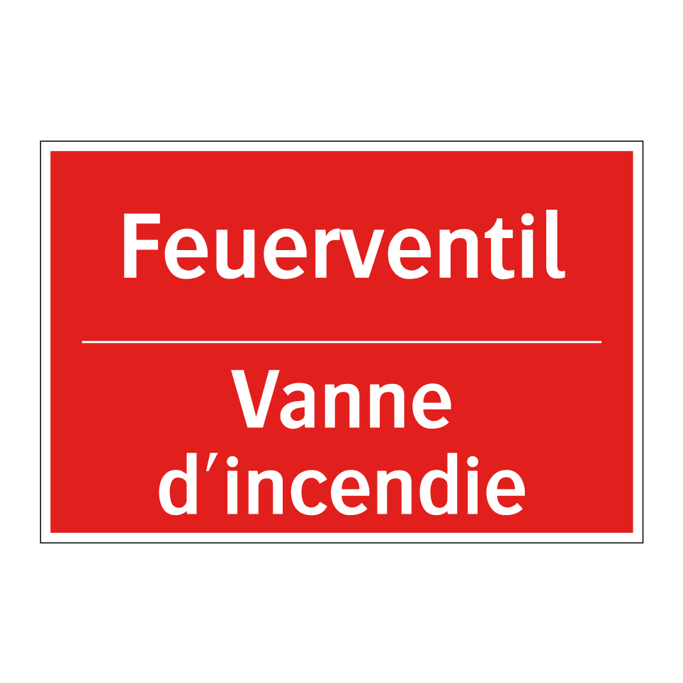 Feuerventil - Vanne d'incendie