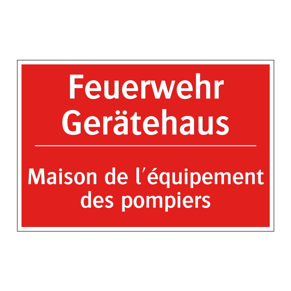 Feuerwehr Gerätehaus - Maison de l'équipement des pompiers /.../