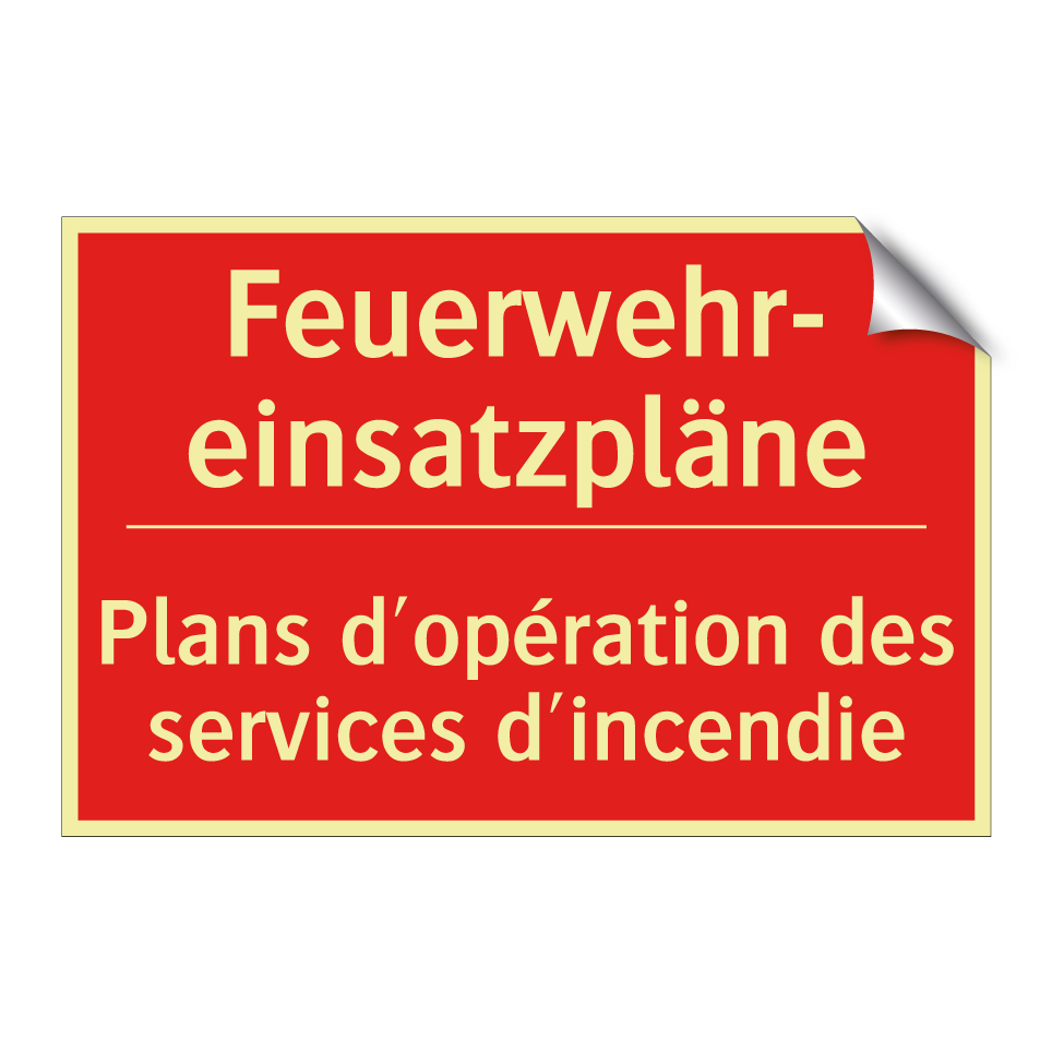 Feuerwehr- einsatzpläne - Plans d'opération des services /.../