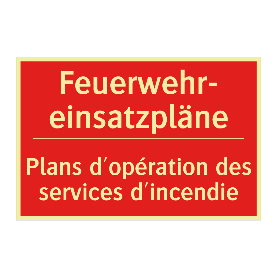 Feuerwehr- einsatzpläne - Plans d'opération des services /.../