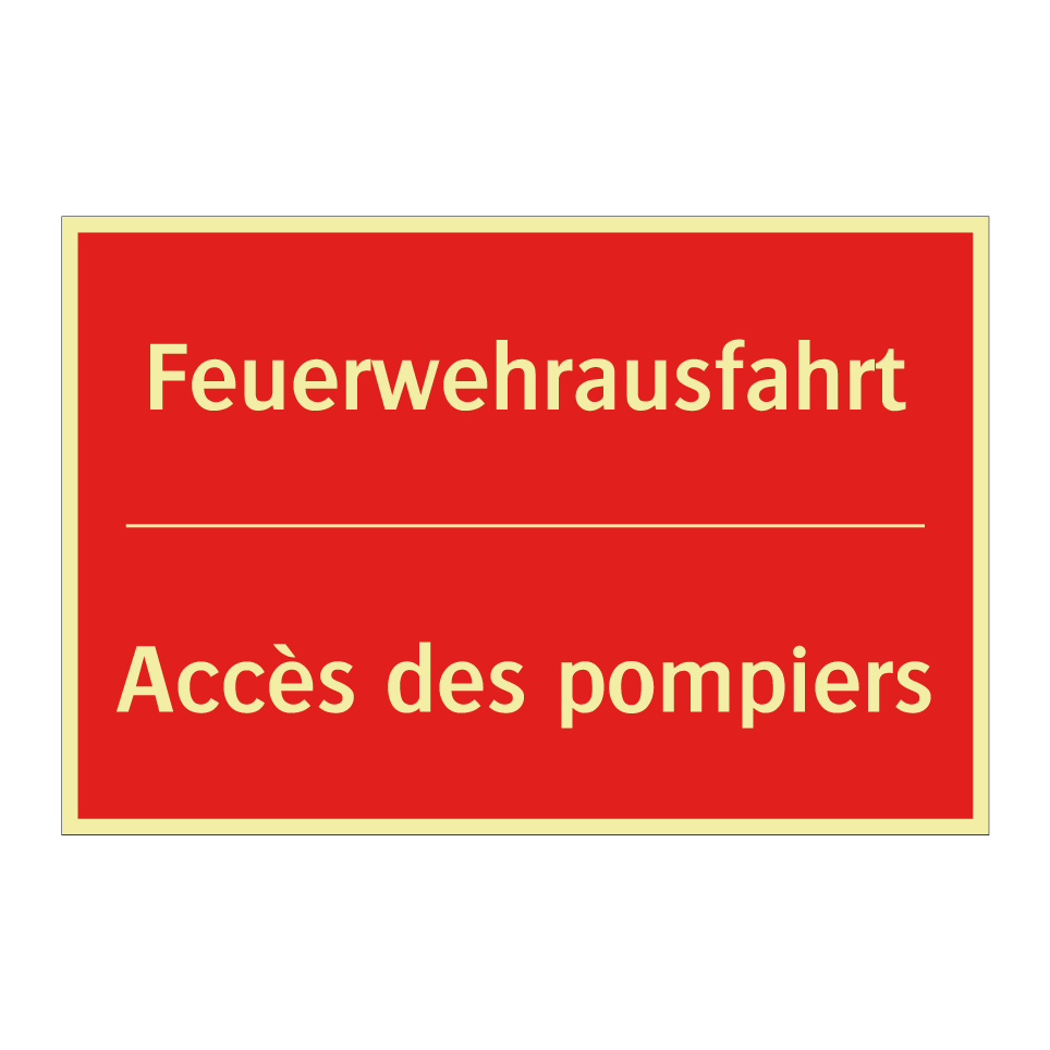 Feuerwehrausfahrt - Accès des pompiers