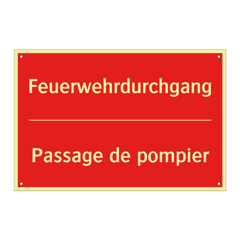 Feuerwehrdurchgang - Passage de pompier