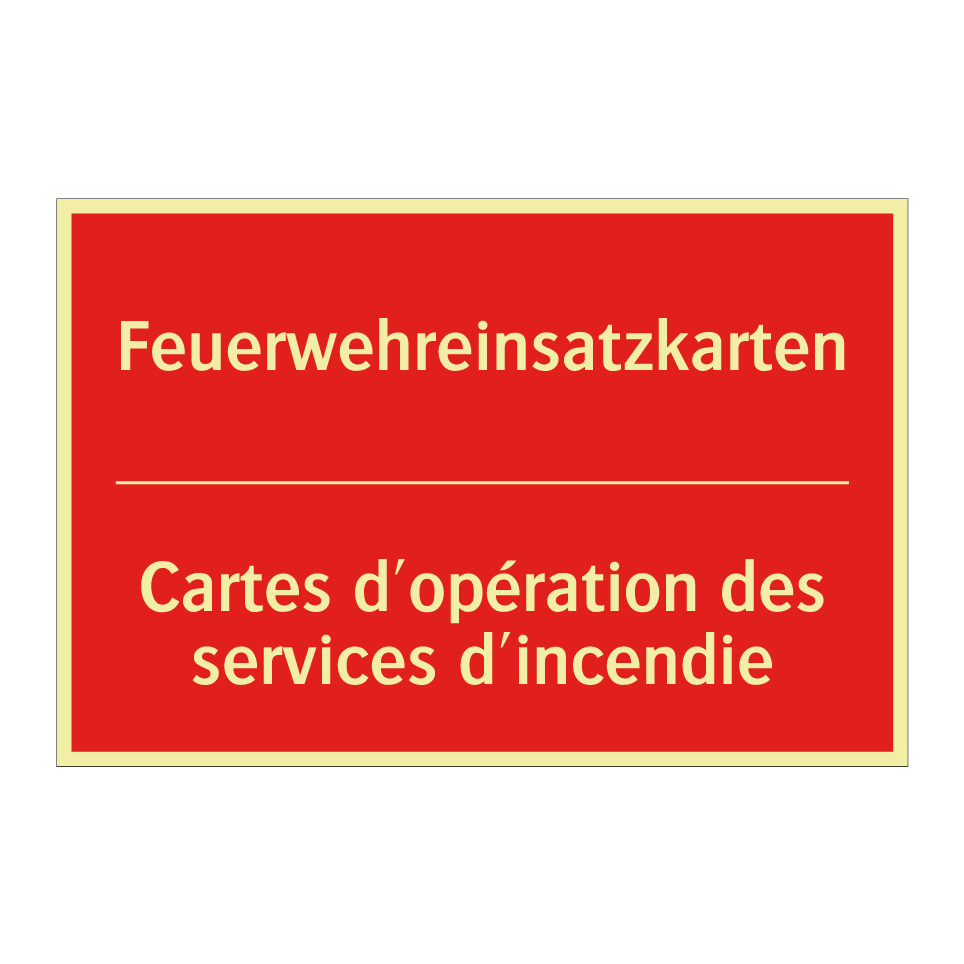 Feuerwehreinsatzkarten - Cartes d'opération des services /.../