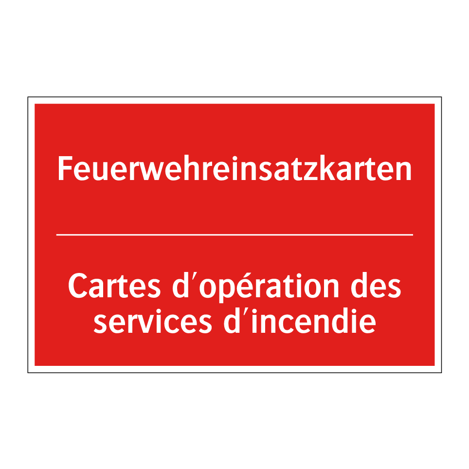 Feuerwehreinsatzkarten - Cartes d'opération des services /.../