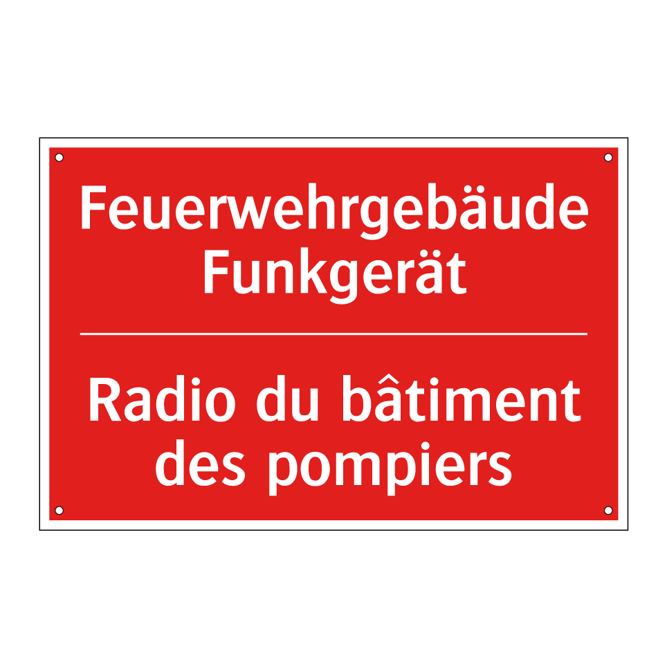 Feuerwehrgebäude Funkgerät - Radio du bâtiment des pompiers