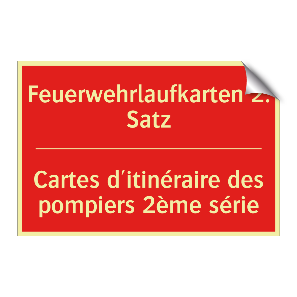 Feuerwehrlaufkarten 2. Satz - Cartes d'itinéraire des pompiers /.../