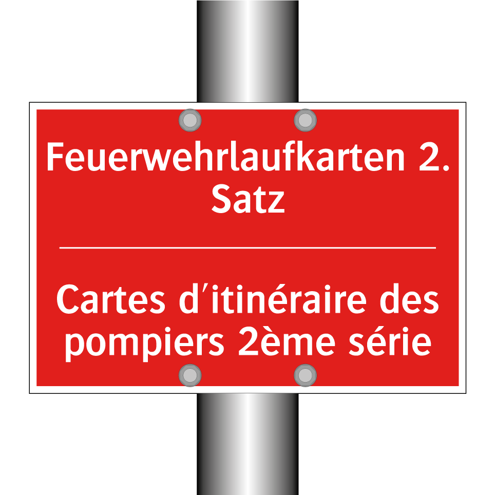 Feuerwehrlaufkarten 2. Satz - Cartes d'itinéraire des pompiers /.../